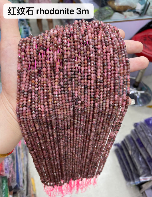 Crystal Faceted Beads 3mm