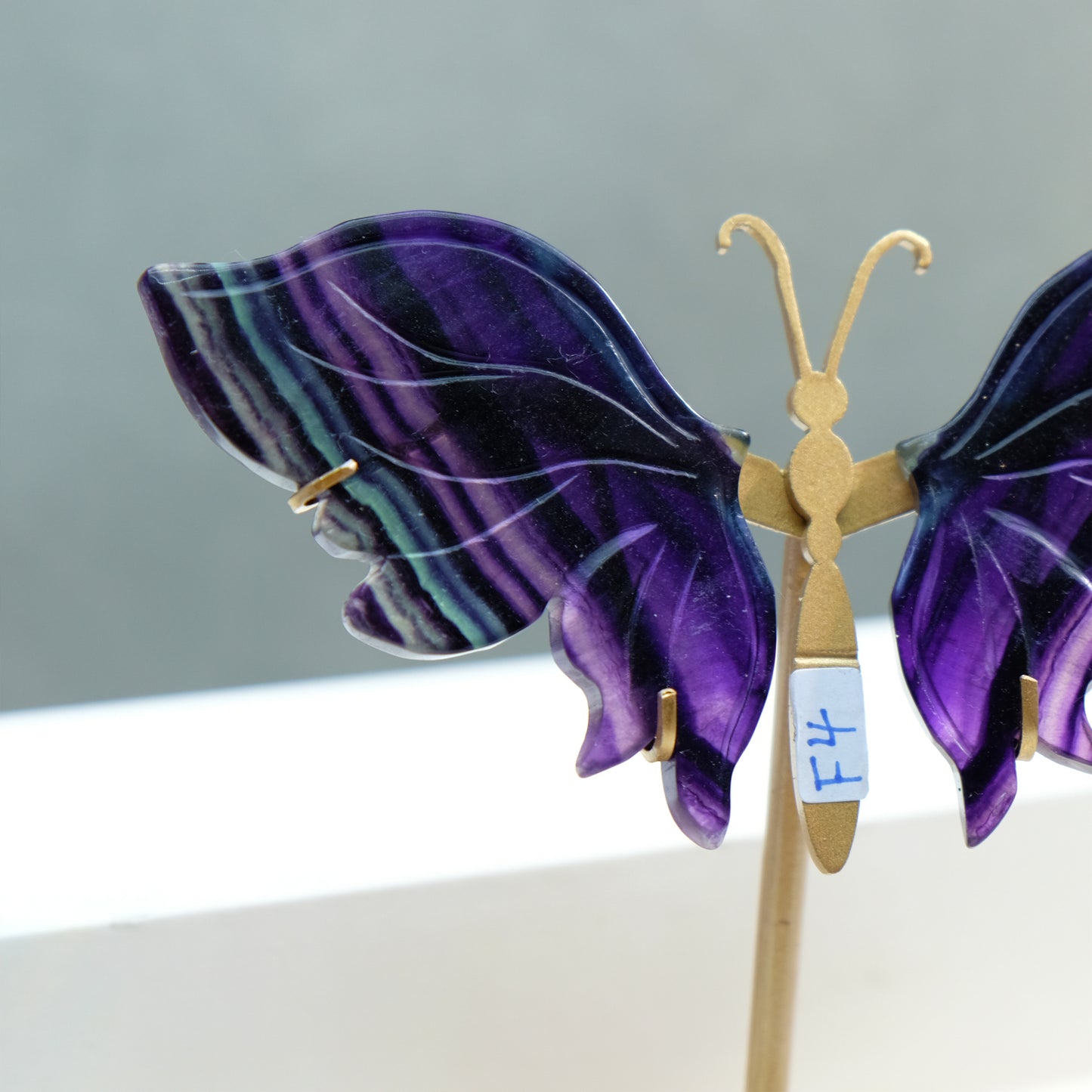 [Wholesale Price]Exquisite Rainbow Fluorite Crystal Butterfly Wings One of A Kind Pieces (Copy)