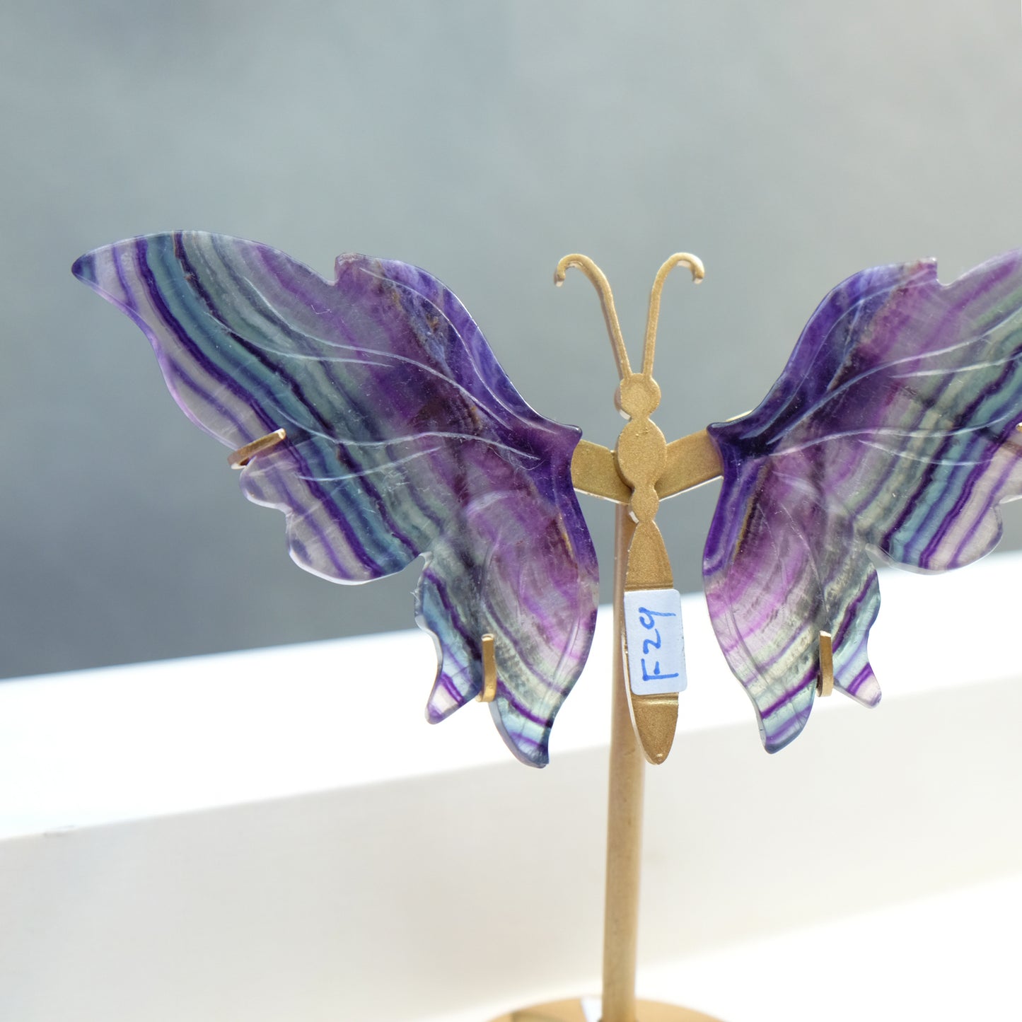 [Wholesale Price]Exquisite Rainbow Fluorite Crystal Butterfly Wings One of A Kind Pieces (Copy)