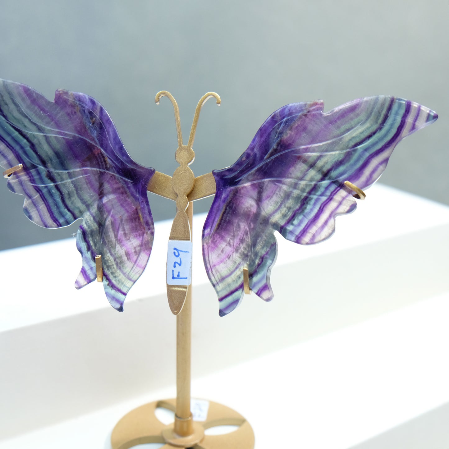 [Wholesale Price]Exquisite Rainbow Fluorite Crystal Butterfly Wings One of A Kind Pieces (Copy)