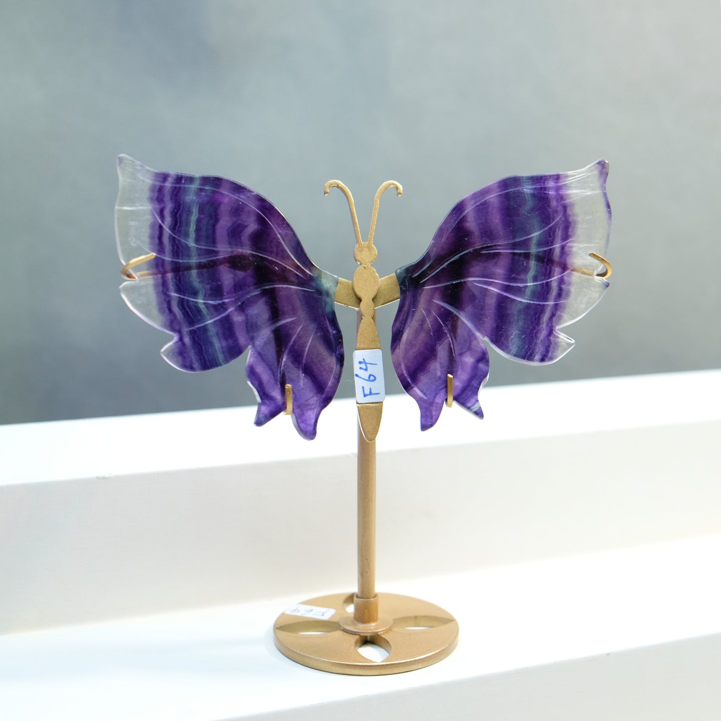 [Wholesale Price]Exquisite Rainbow Fluorite Crystal Butterfly Wings One of A Kind Pieces (Copy)