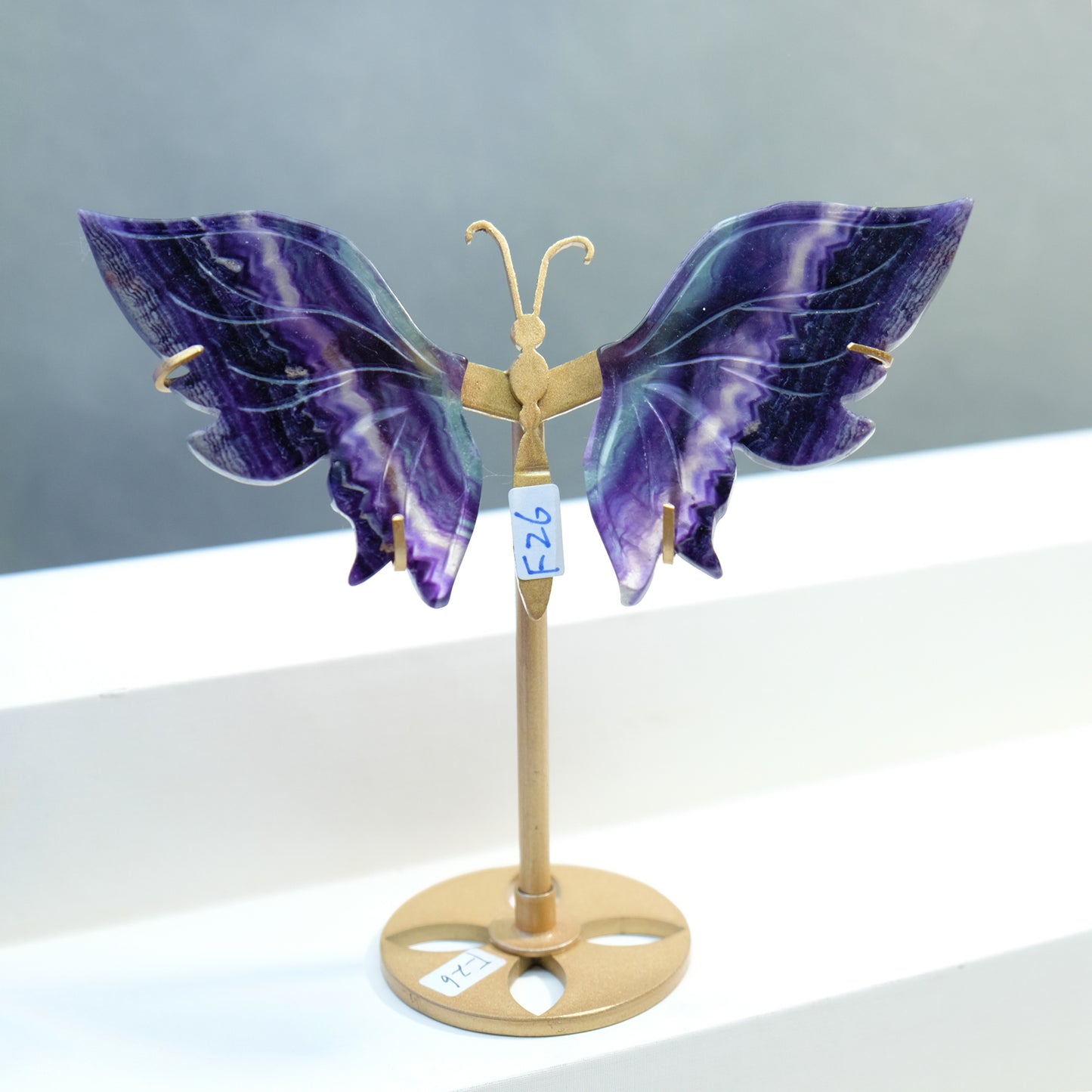 [Wholesale Price]Exquisite Rainbow Fluorite Crystal Butterfly Wings One of A Kind Pieces (Copy)