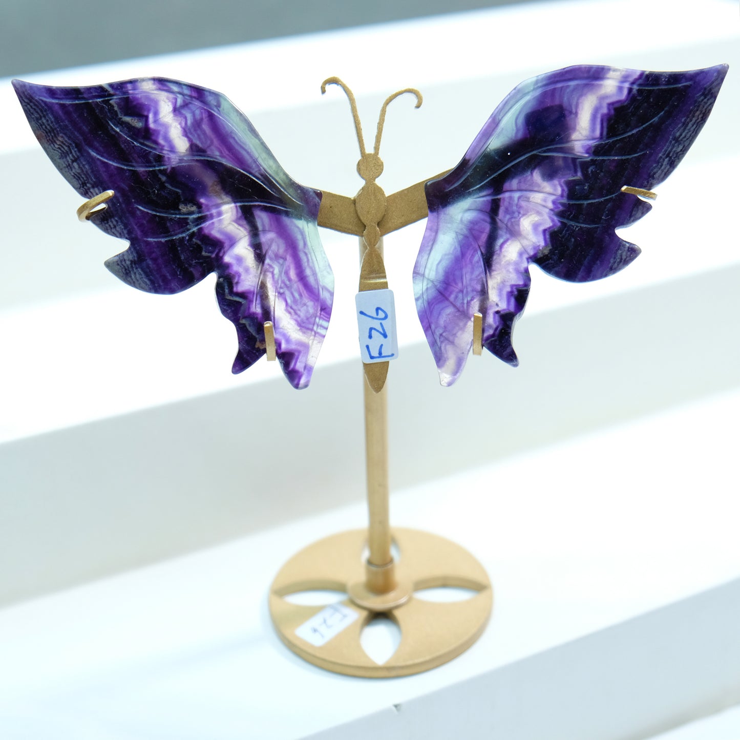 [Wholesale Price]Exquisite Rainbow Fluorite Crystal Butterfly Wings One of A Kind Pieces (Copy)