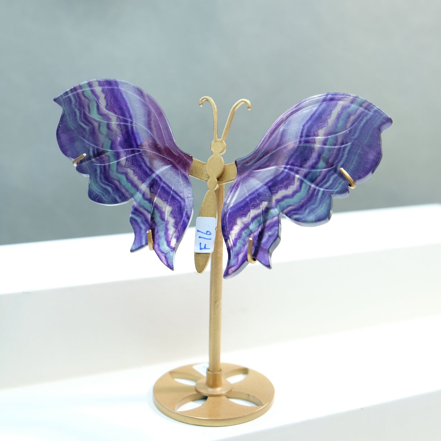 [Wholesale Price]Exquisite Rainbow Fluorite Crystal Butterfly Wings One of A Kind Pieces (Copy)