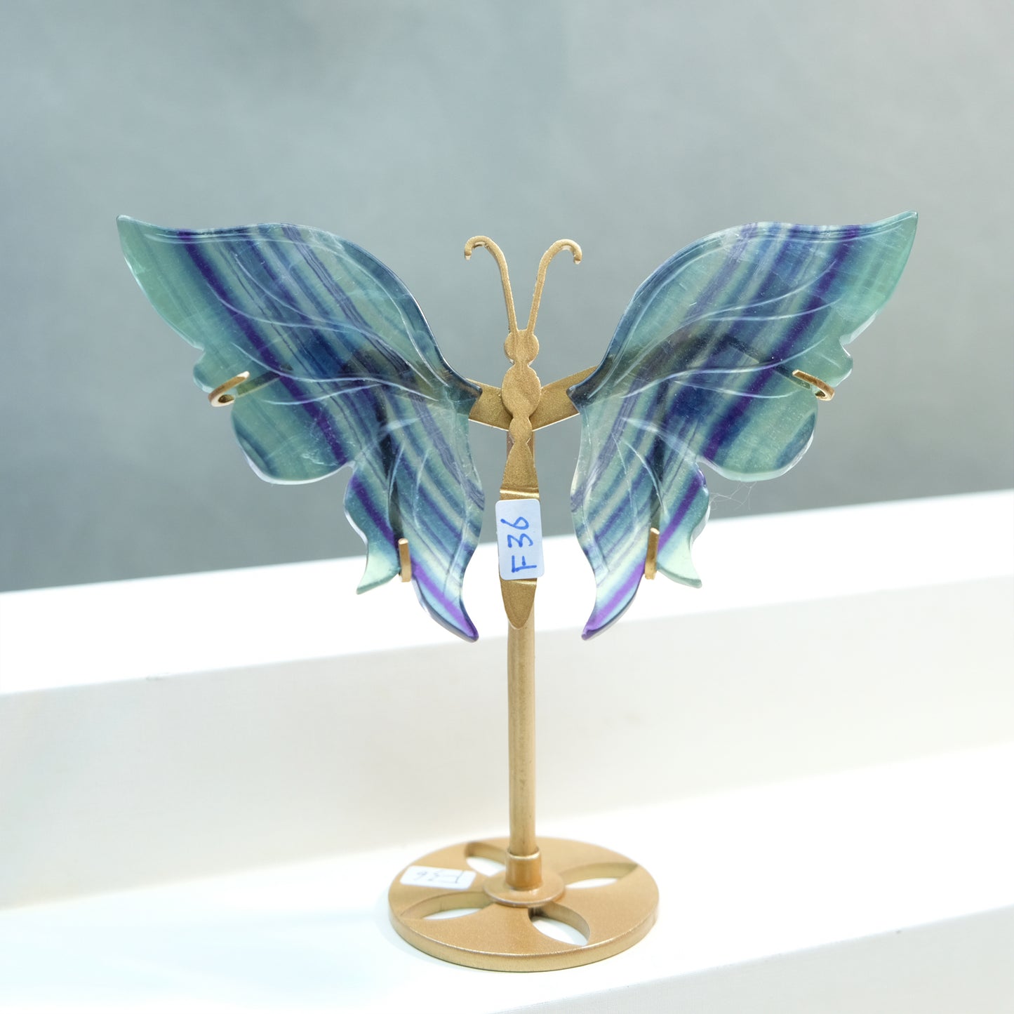 [Wholesale Price]Exquisite Rainbow Fluorite Crystal Butterfly Wings One of A Kind Pieces (Copy)