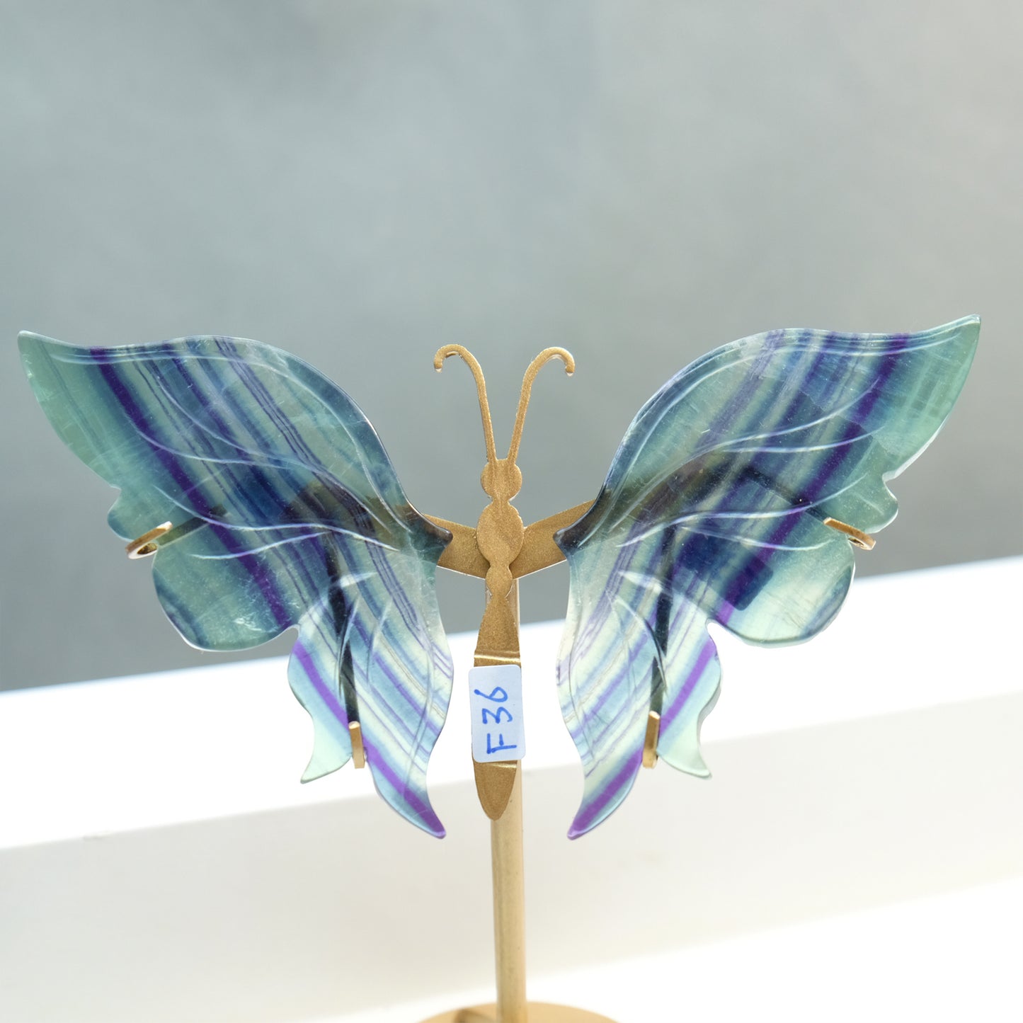 [Wholesale Price]Exquisite Rainbow Fluorite Crystal Butterfly Wings One of A Kind Pieces (Copy)