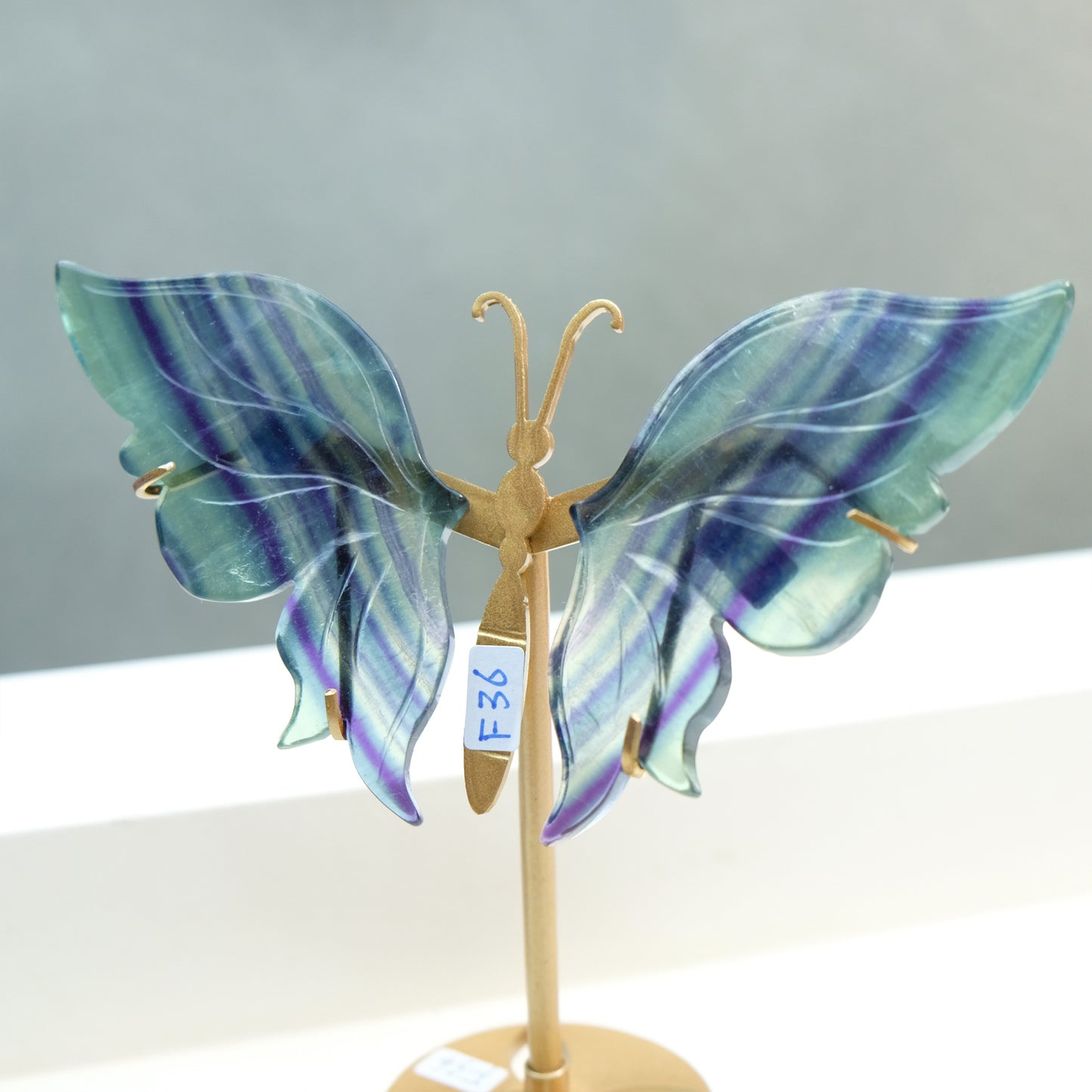 [Wholesale Price]Exquisite Rainbow Fluorite Crystal Butterfly Wings One of A Kind Pieces (Copy)