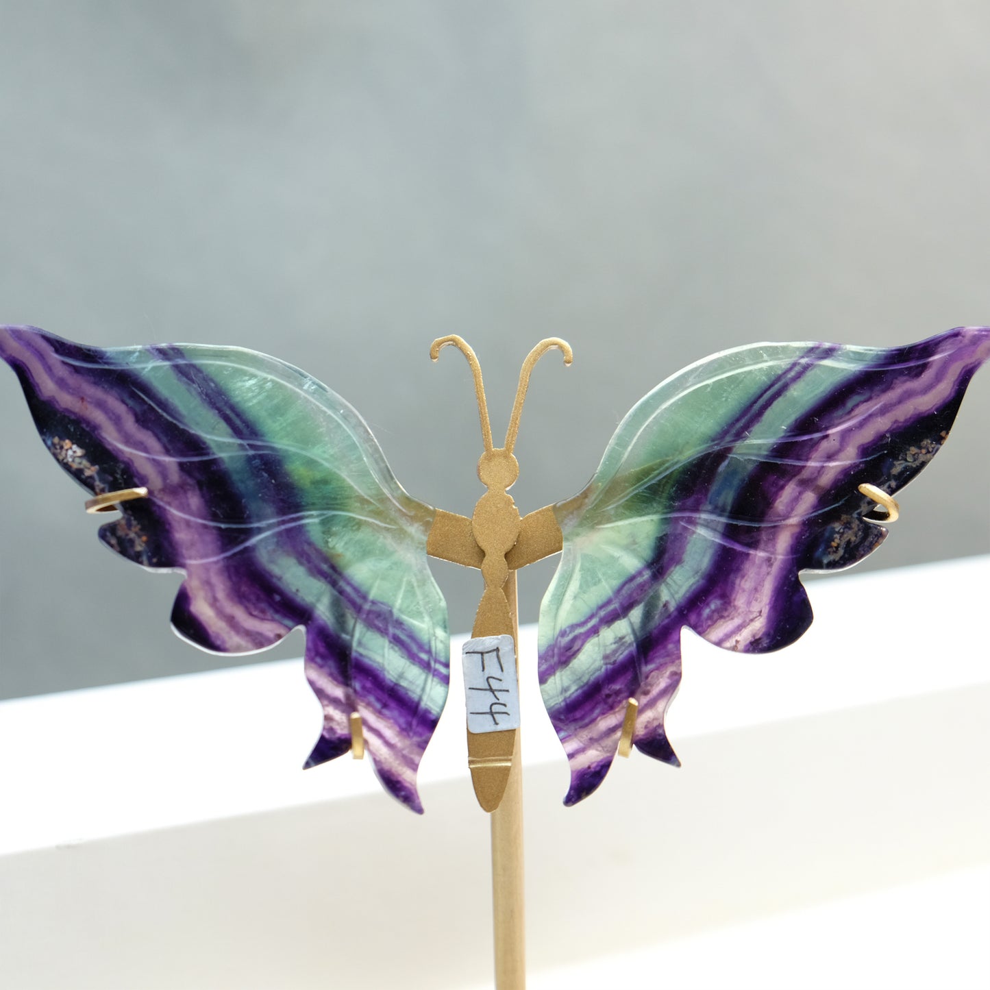 [Wholesale Price]Exquisite Rainbow Fluorite Crystal Butterfly Wings One of A Kind Pieces (Copy)