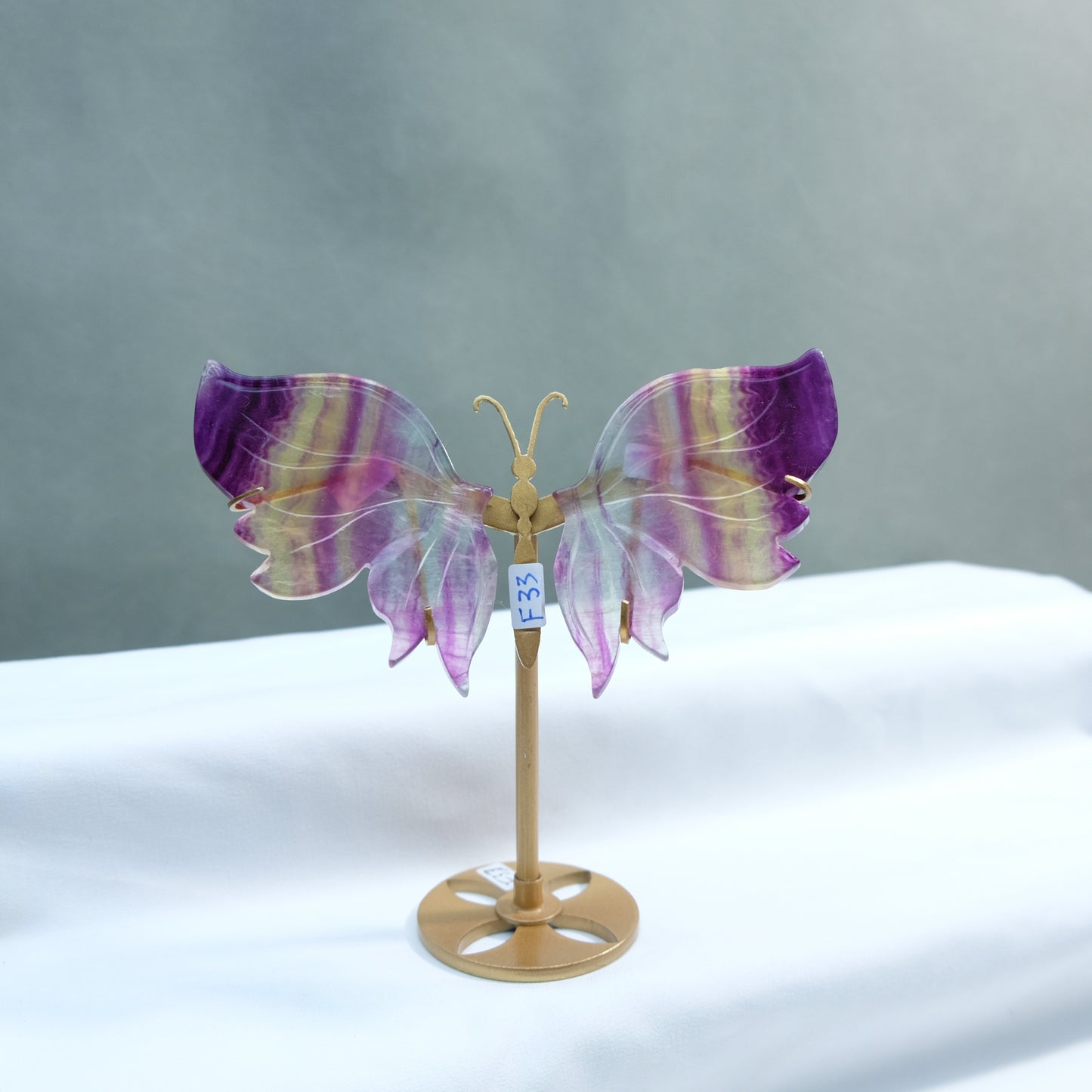 [Wholesale Price]Exquisite Candy Fluorite Pink Fluorite Crystal Butterfly Wings One of A Kind Pieces