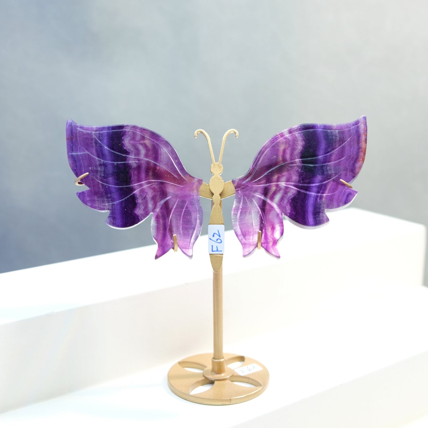 [Wholesale Price]Exquisite Candy Fluorite Pink Fluorite Crystal Butterfly Wings One of A Kind Pieces
