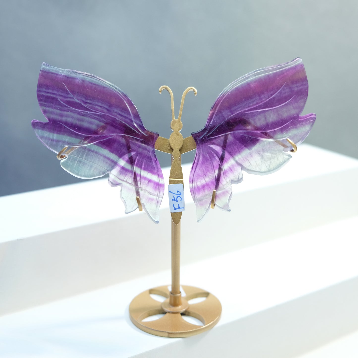 [Wholesale Price]Exquisite Candy Fluorite Pink Fluorite Crystal Butterfly Wings One of A Kind Pieces