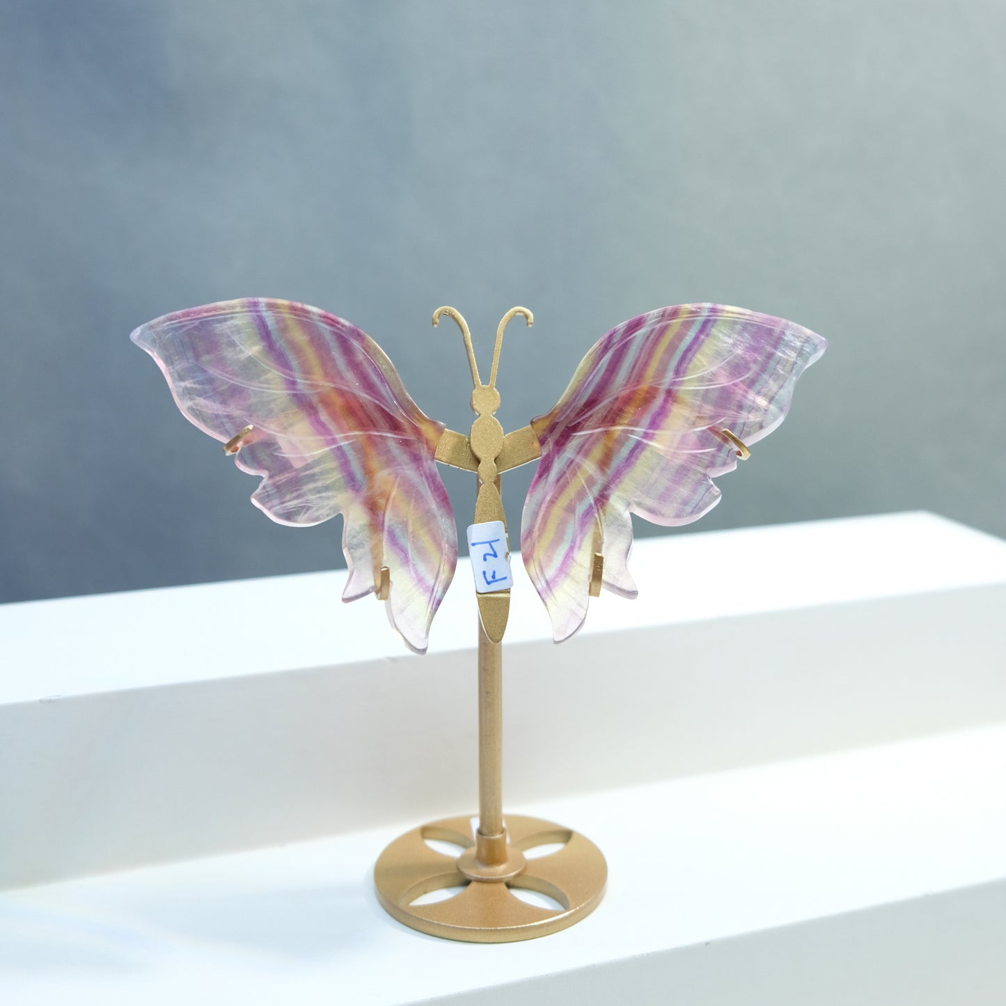 [Wholesale Price]Exquisite Candy Fluorite Pink Fluorite Crystal Butterfly Wings One of A Kind Pieces