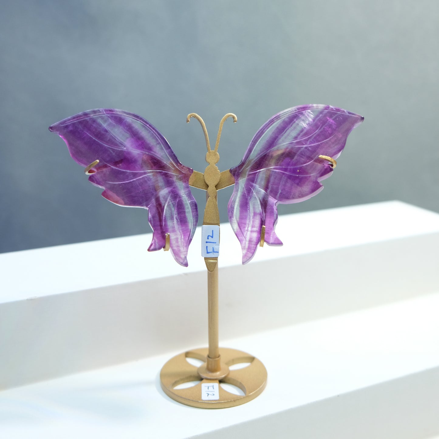 [Wholesale Price]Exquisite Candy Fluorite Pink Fluorite Crystal Butterfly Wings One of A Kind Pieces