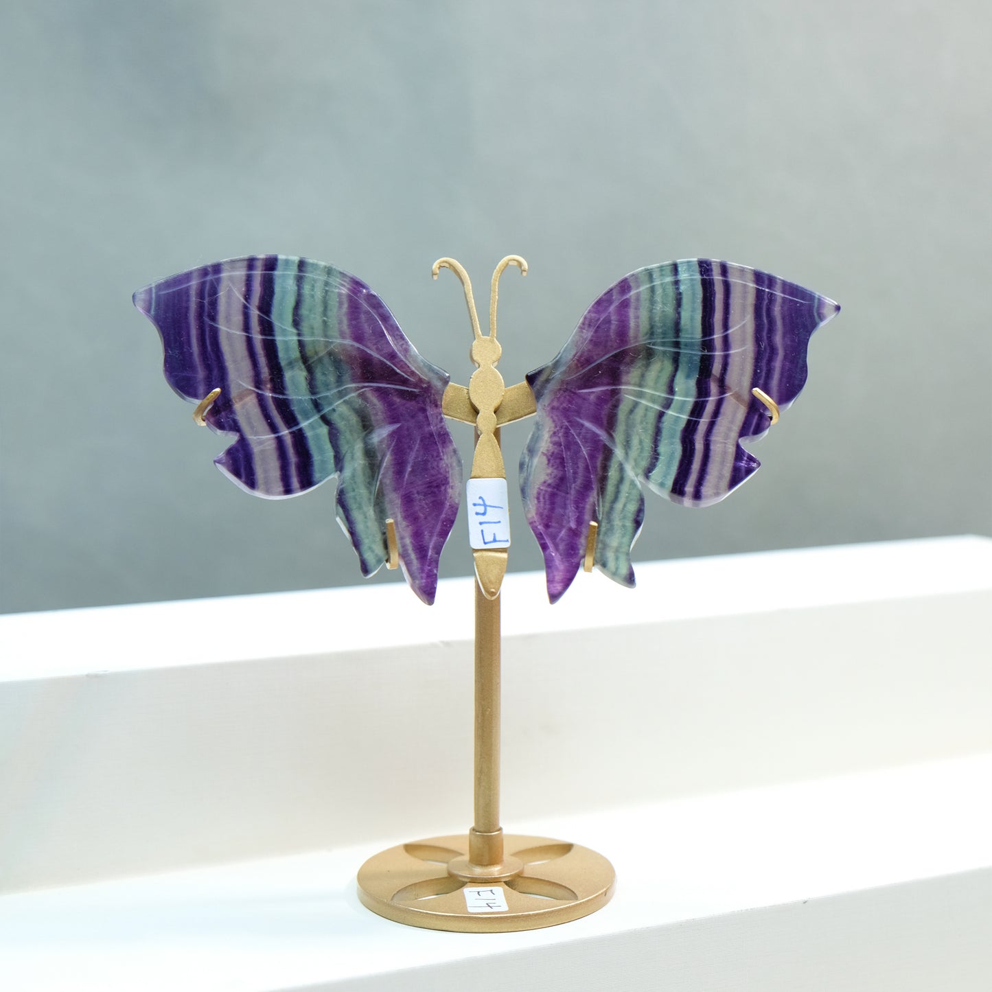 [Wholesale Price]Exquisite Rainbow Fluorite Crystal Butterfly Wings One of A Kind Pieces (Copy)