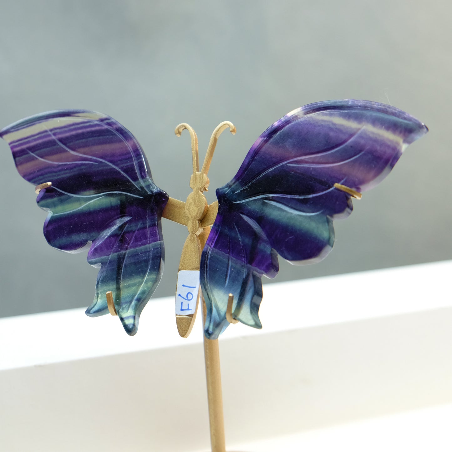 [Wholesale Price]Exquisite Rainbow Fluorite Crystal Butterfly Wings One of A Kind Pieces (Copy)